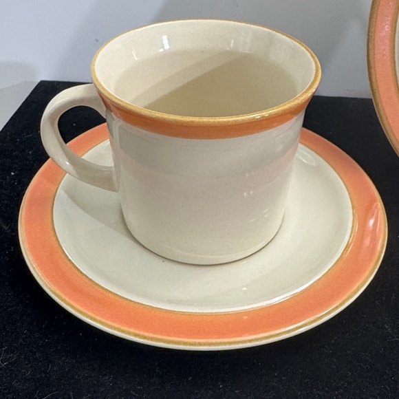 Vintage hand painted Ji Stonecrest Andre Ponche Peach Blossoms. three-piece set - Picture 2 of 4